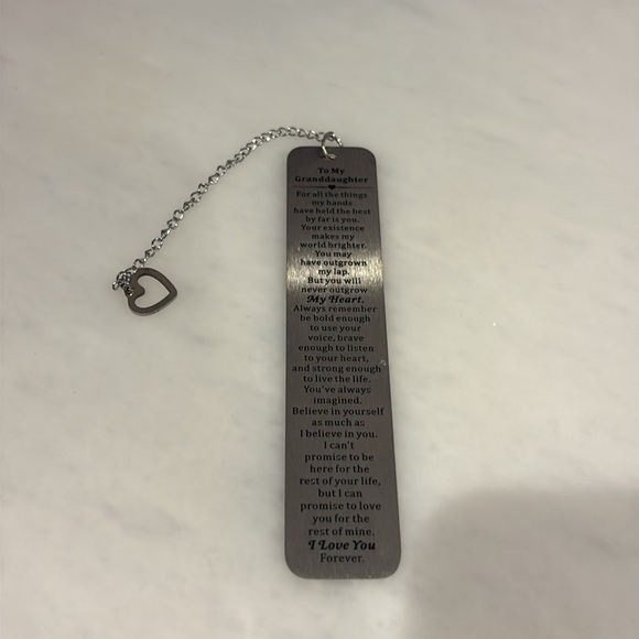 To my granddaughter necklace/bookmark/blanket bundle from grandma/grandpa - Picture 9 of 10